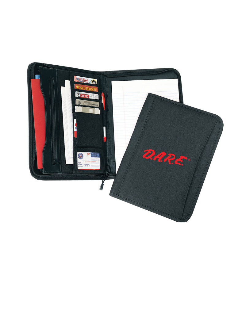 Black Zippered Padfolio