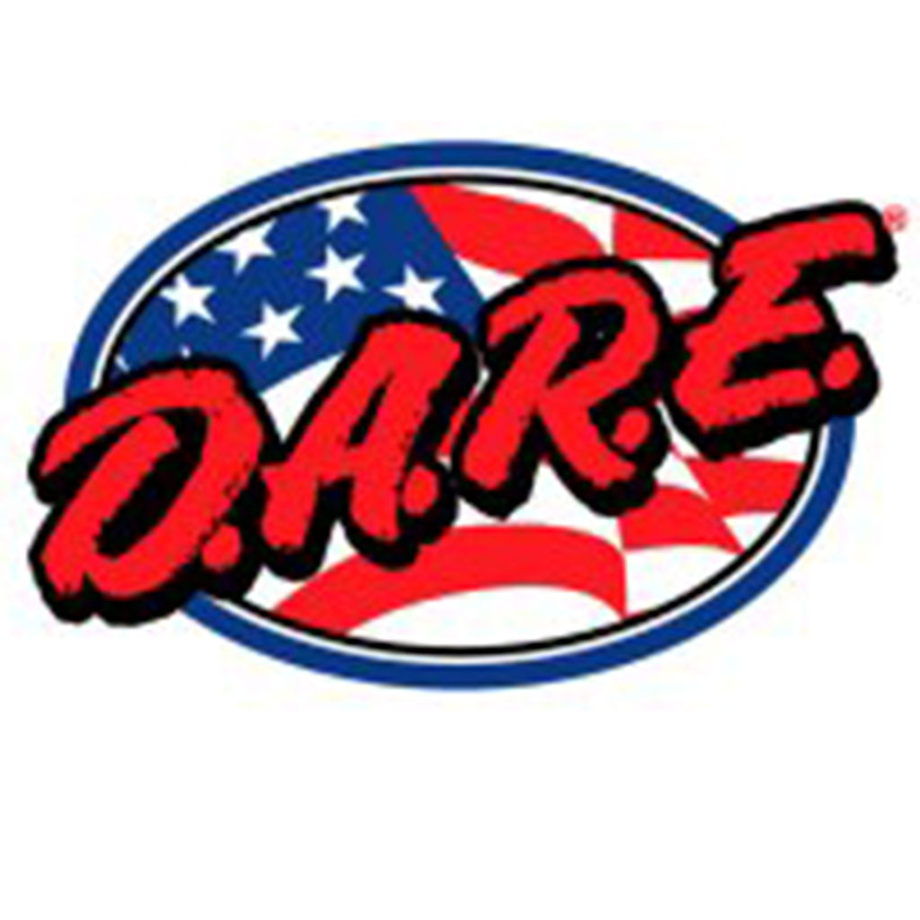 DARE Oval Flag Vinyl Decal - See Through